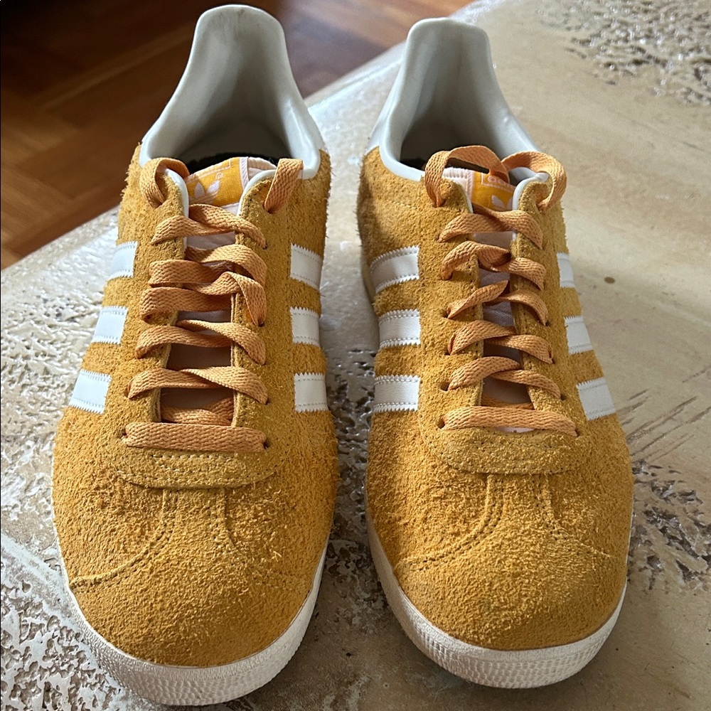 Adidas Men's Gazelle yellow suede